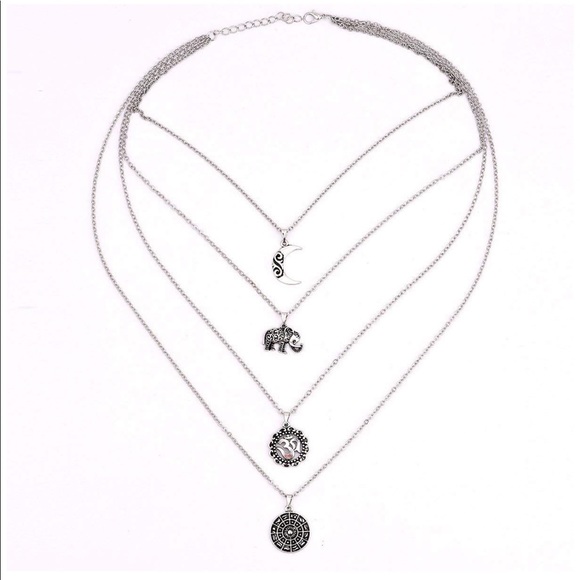 MOON BOHO MULTI-LAYER NECKLACE - Picture 3 of 5